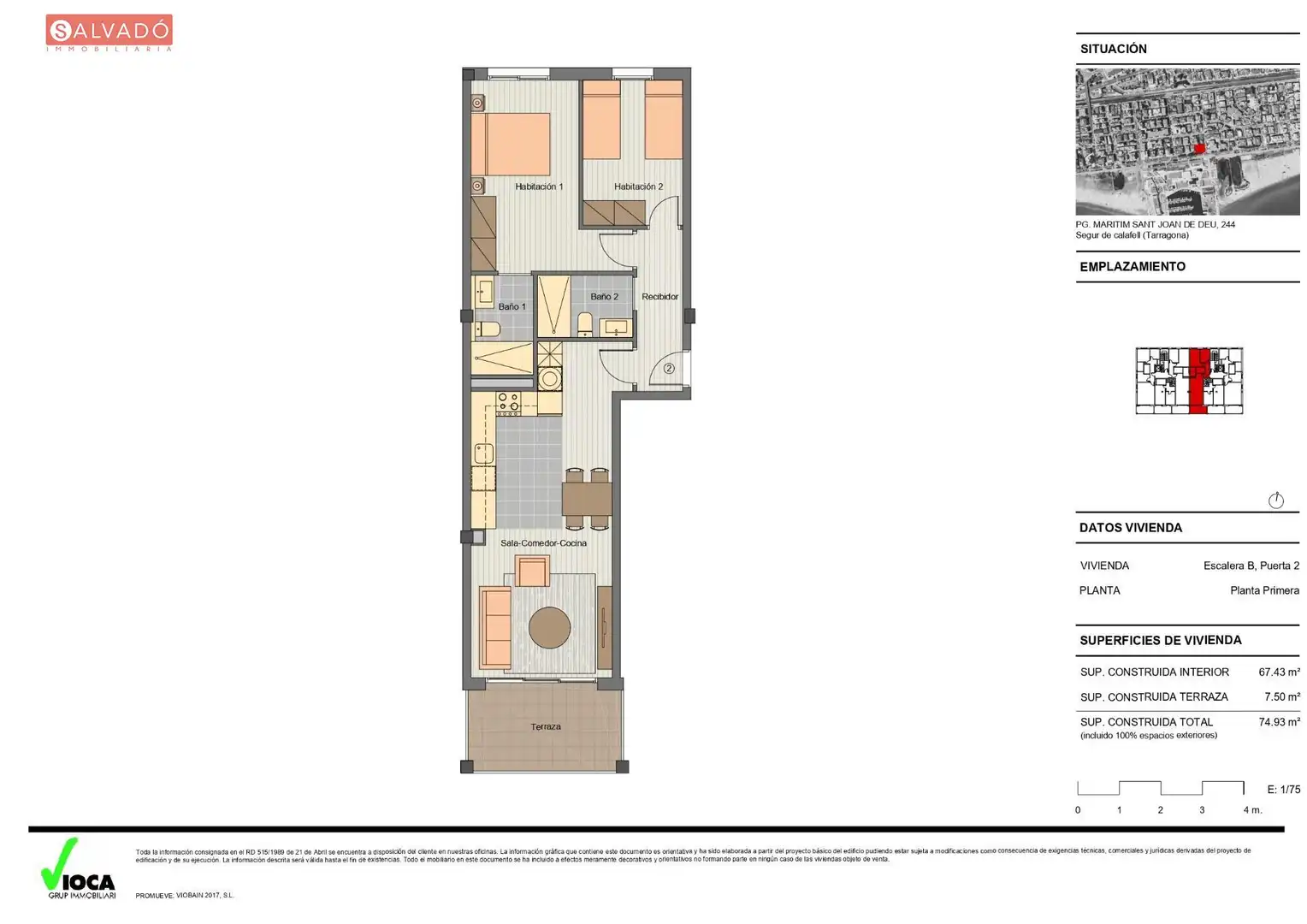 Flat for sale in Calafell  with Air Conditioner, Heating and Terrace