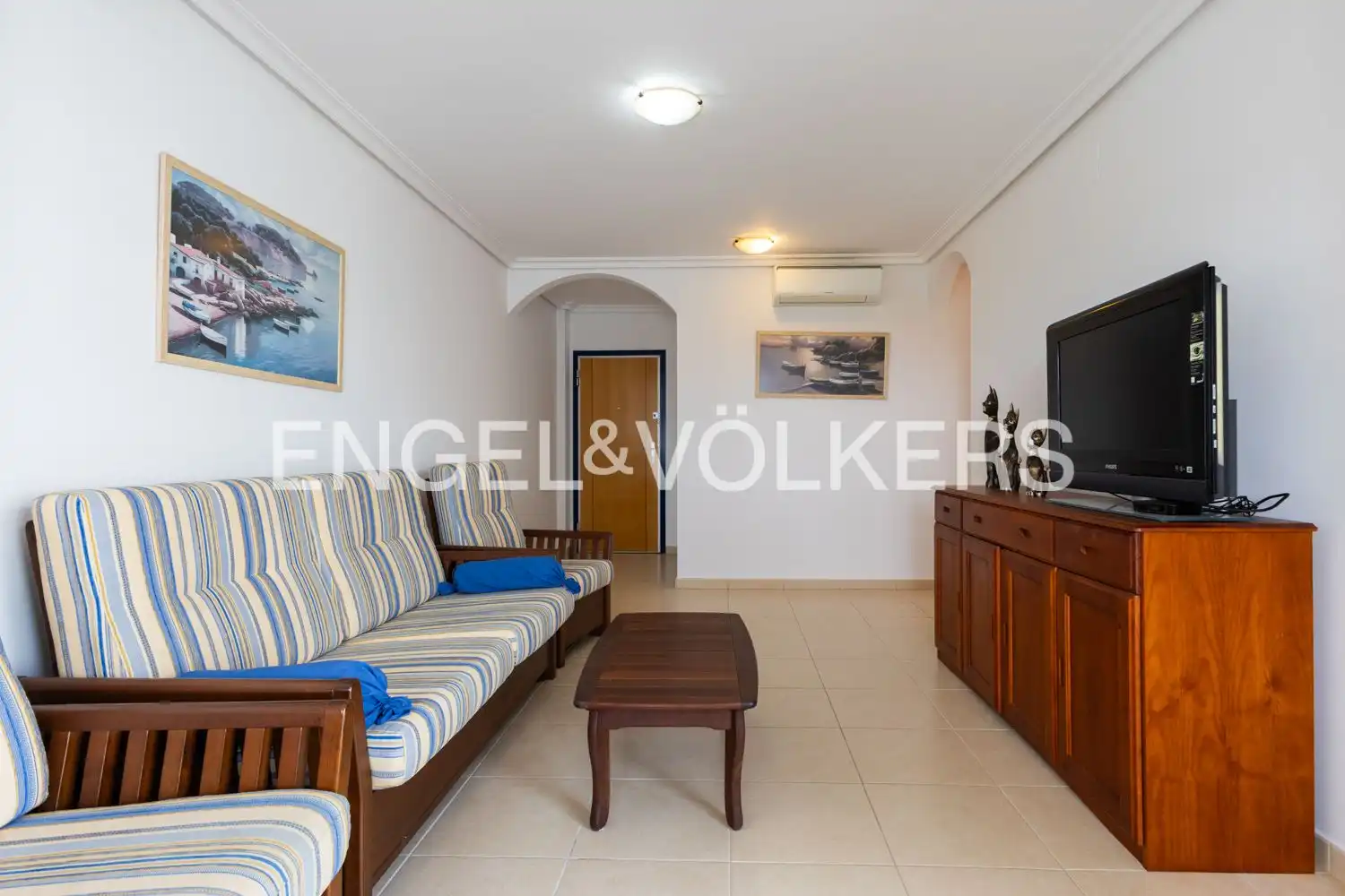 Sala de estar de Piso en venta en Dénia con Aire acondicionado, Calefacción y Piscina
