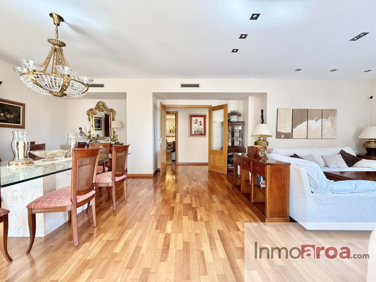 Living room of Flat to rent in  Valencia Capital  with Air Conditioner and Furnished
