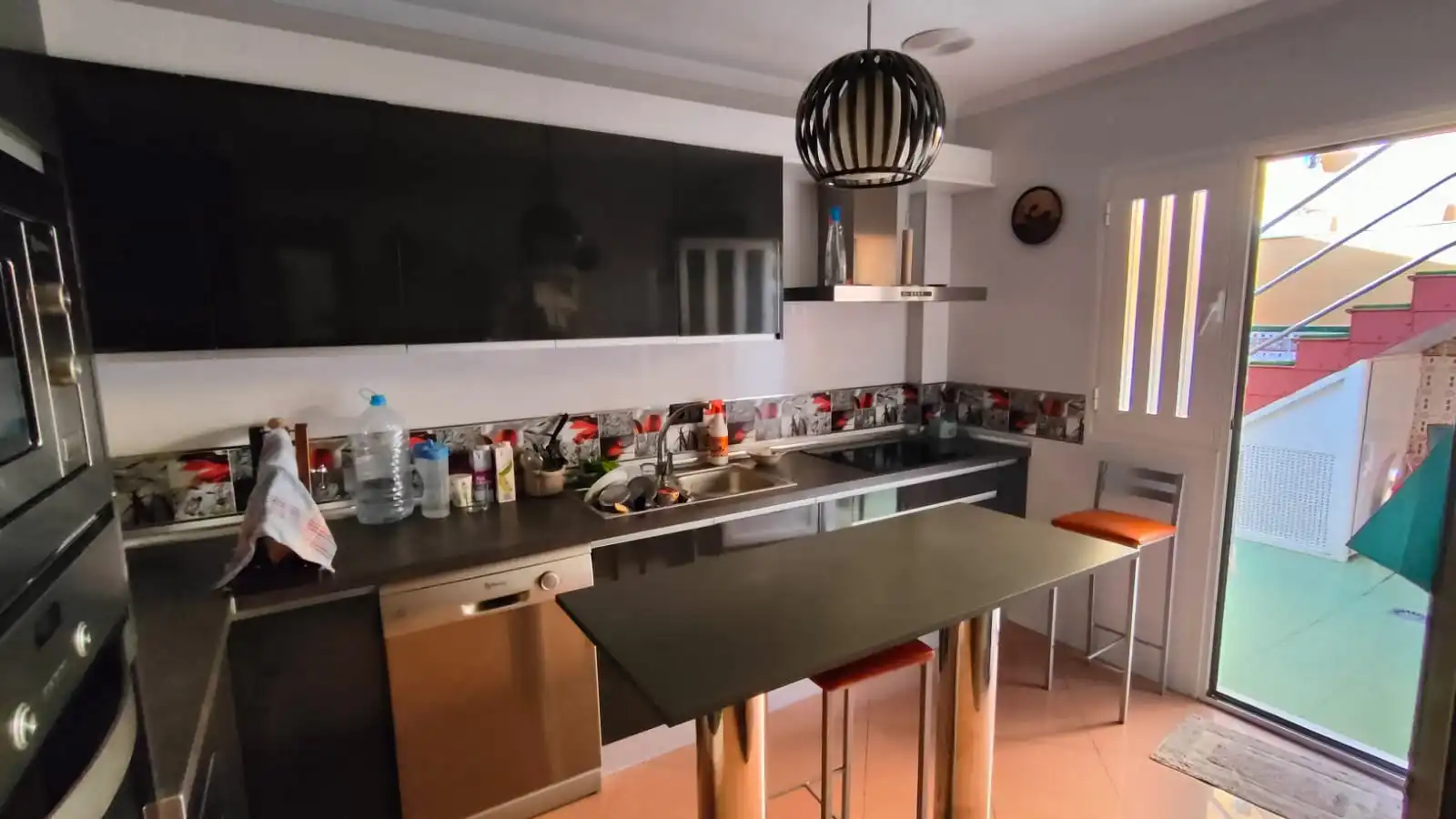 Cocina de Casa adosada en venta en El Ejido con Aire acondicionado, Parquet y Terraza