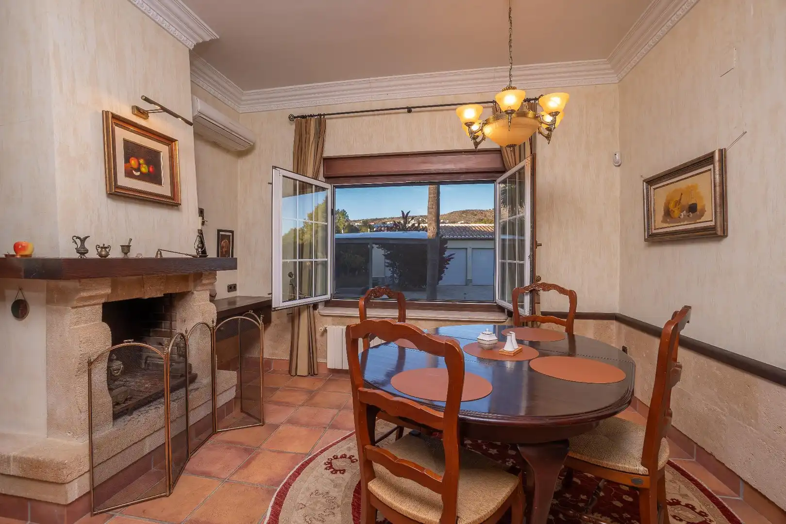 Dining room of Houses for sale in Jávea / Xàbia  with Air Conditioner, Heating and Private garden