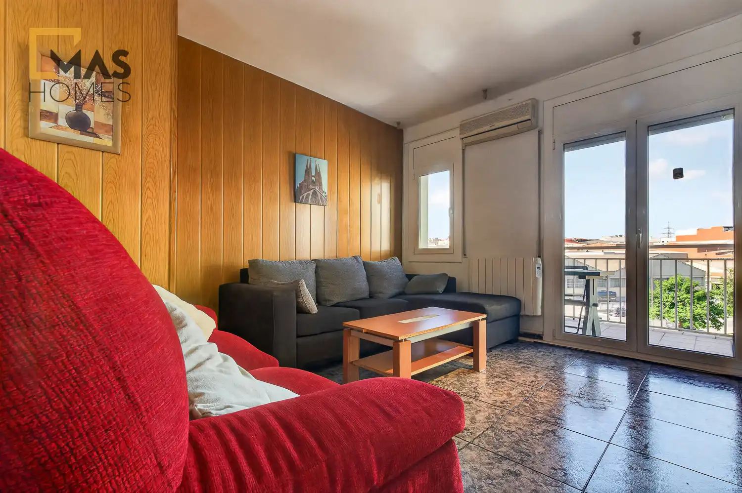 Sala de estar de Piso en venta en Terrassa con Aire acondicionado, Calefacción y Terraza