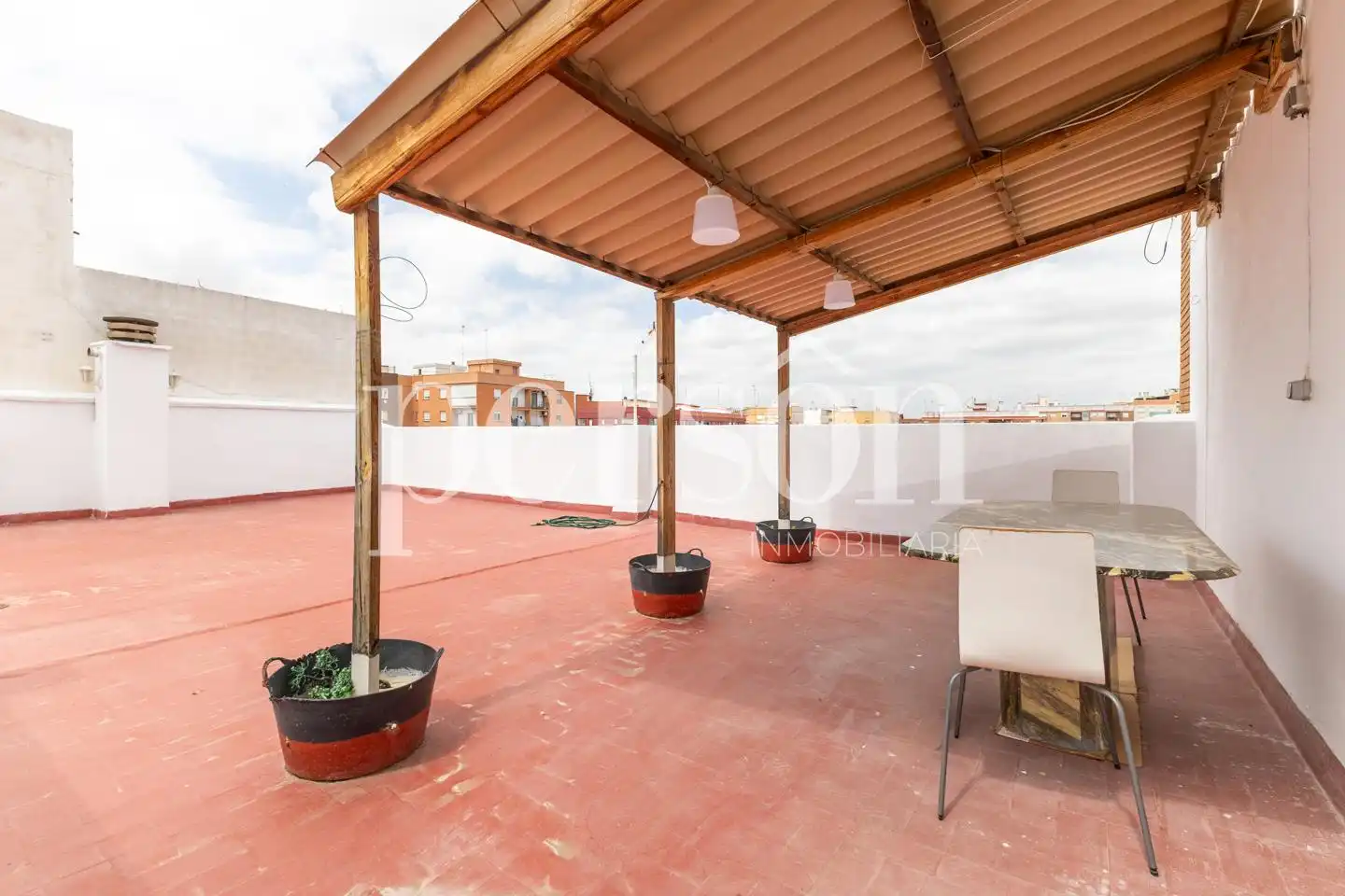 Terrasse von Wohnung zur Miete in Valencia mit Klimaanlage, Terrasse und Balkon