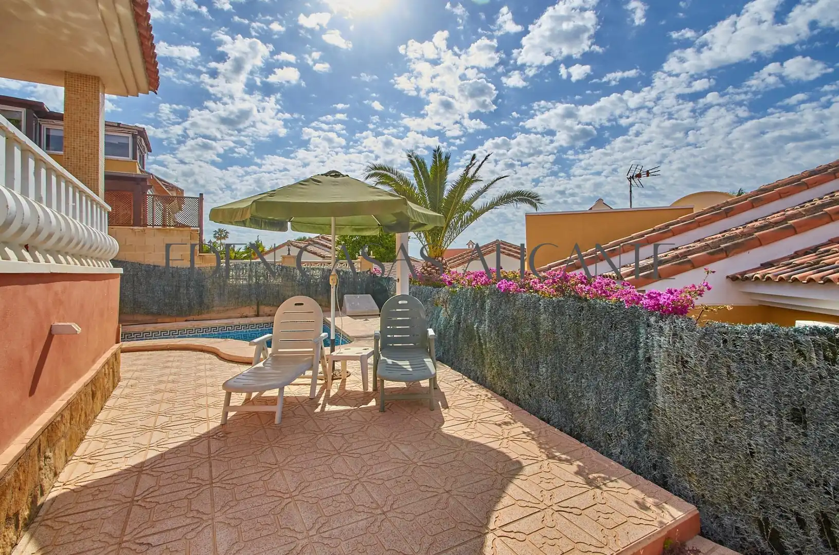 Terrassa de Casa o xalet en venda en Mutxamel amb Aire condicionat, Jardí privat i Terrassa