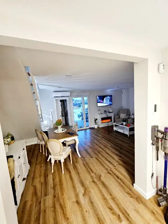 Sala d'estar de Casa o xalet en venda en Almazora / Almassora amb Calefacció, Parquet i Terrassa
