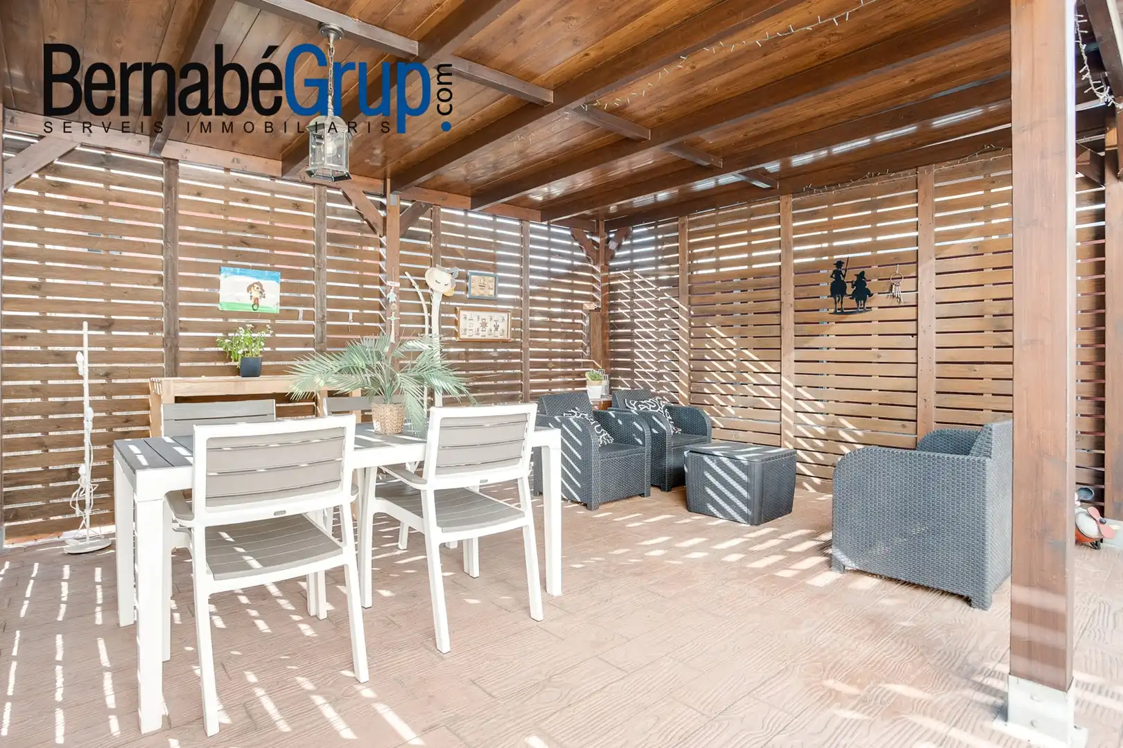 Terrasse von Wohnung zum Verkauf in Les Franqueses del Vallès mit Klimaanlage, Heizung und Privatgarten