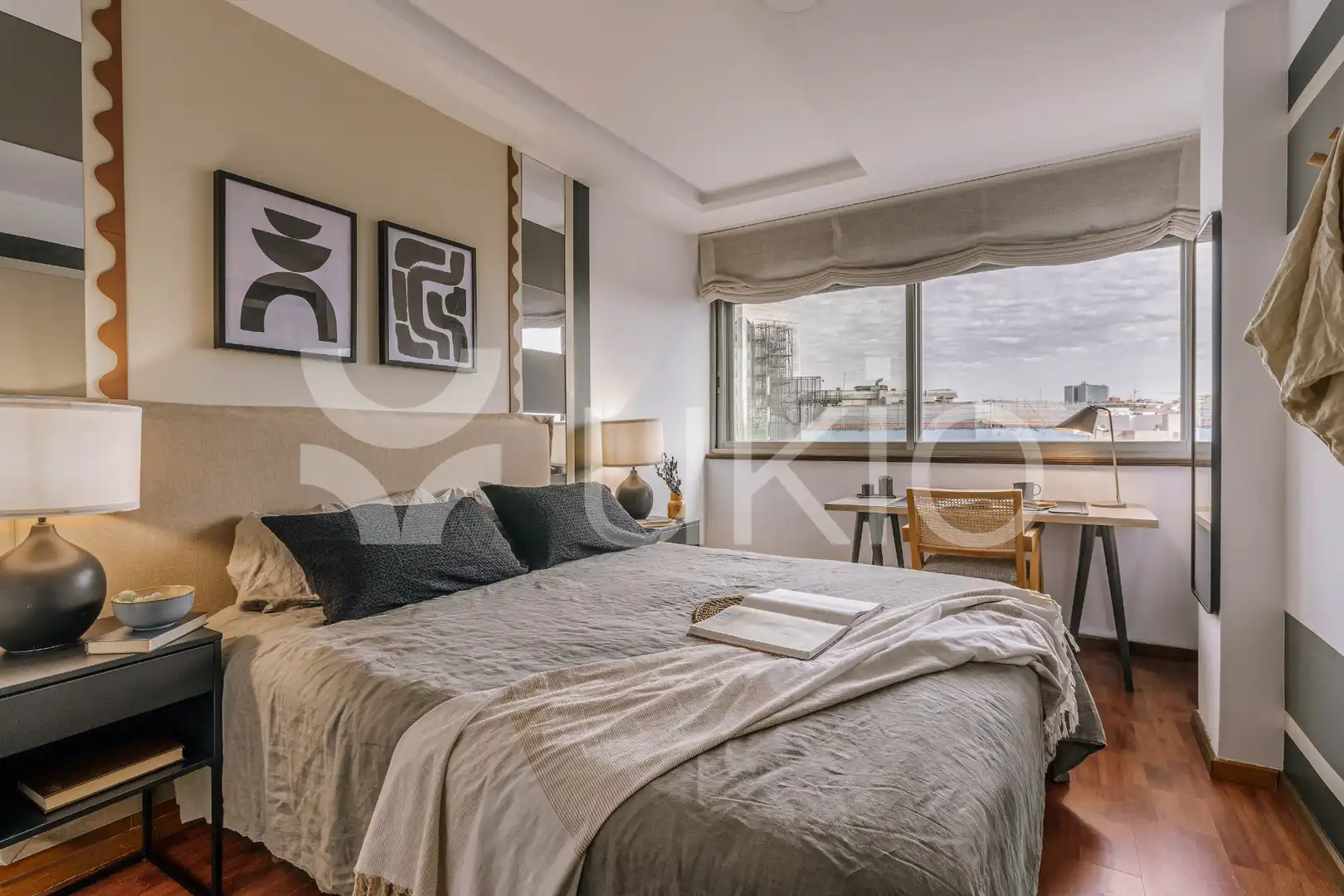 Bedroom of Flat for rent in Madrid  with Air Conditioner, Heating and Furnished