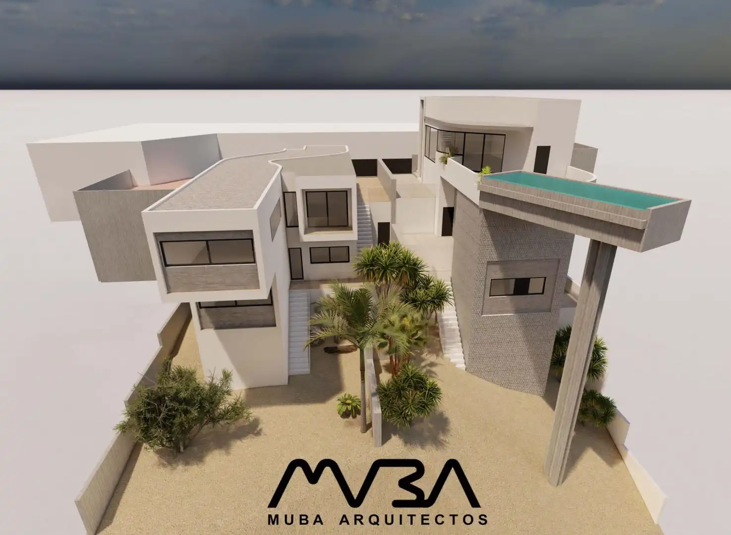 Vista exterior de Casa o chalet en venta en Mazarrón con Jardín privado, Terraza y Piscina