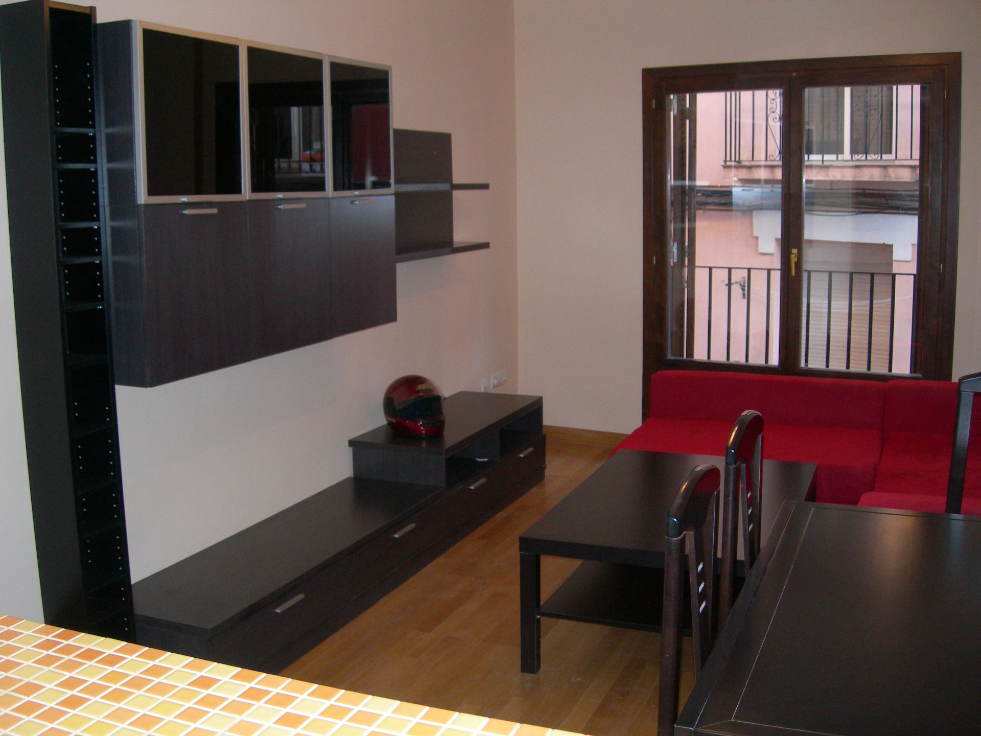 Living room of Apartments for rent in  Zaragoza Capital  with Heating, Parquet flooring and Furnished