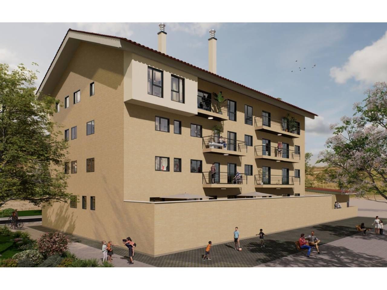 Außenansicht von Wohnung zum verkauf in Villalbilla de Burgos mit Heizung, Terrasse und Abstellraum