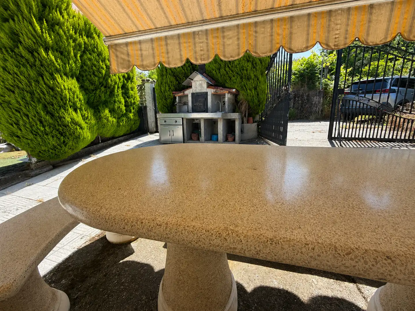 Terrassa de Casa o xalet en venda en A Cañiza   amb Calefacció, Jardí privat i Terrassa