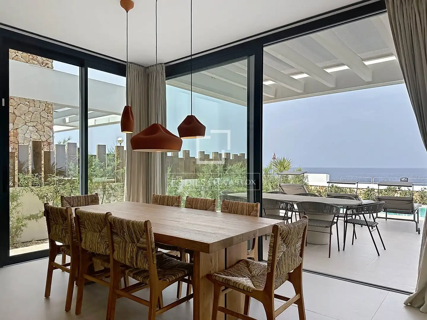 Comedor de Casa o chalet de alquiler en Ciutadella de Menorca con Aire acondicionado, Calefacción y Jardín privado