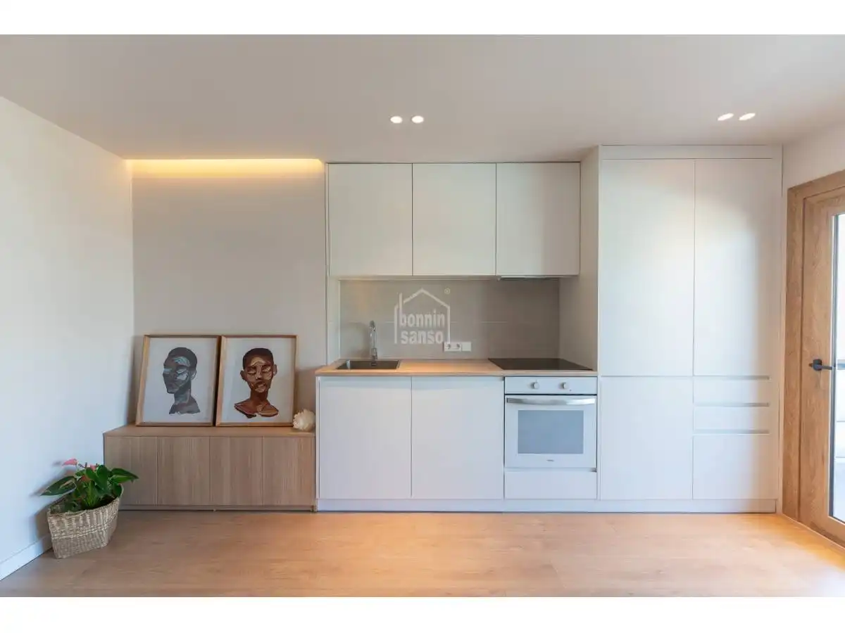Cuina de Apartament en venda en Son Servera amb Jardí privat, Terrassa i Moblat