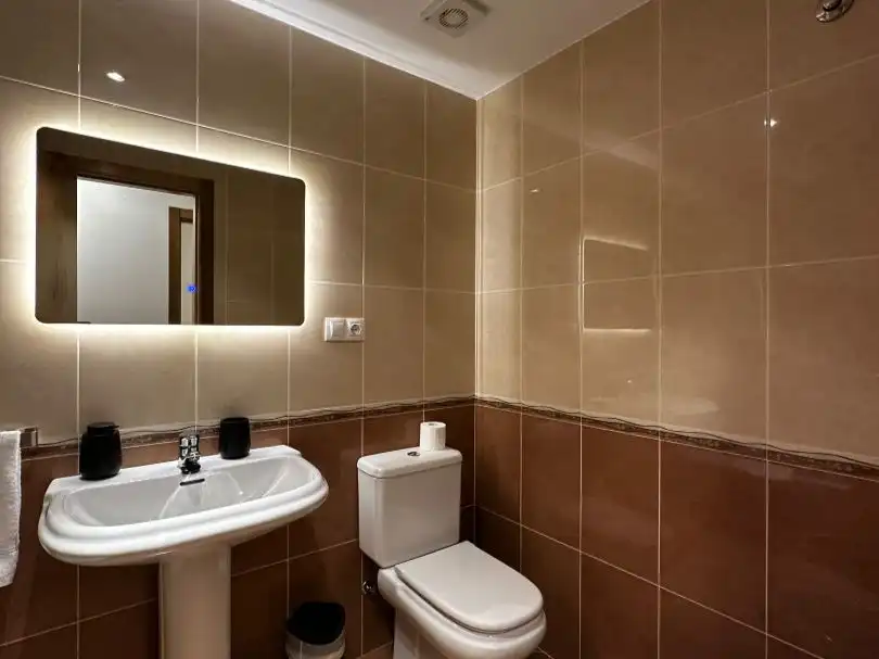 Bathroom of Flat for rent in Fisterra  with Furnished, Oven and Washing machine