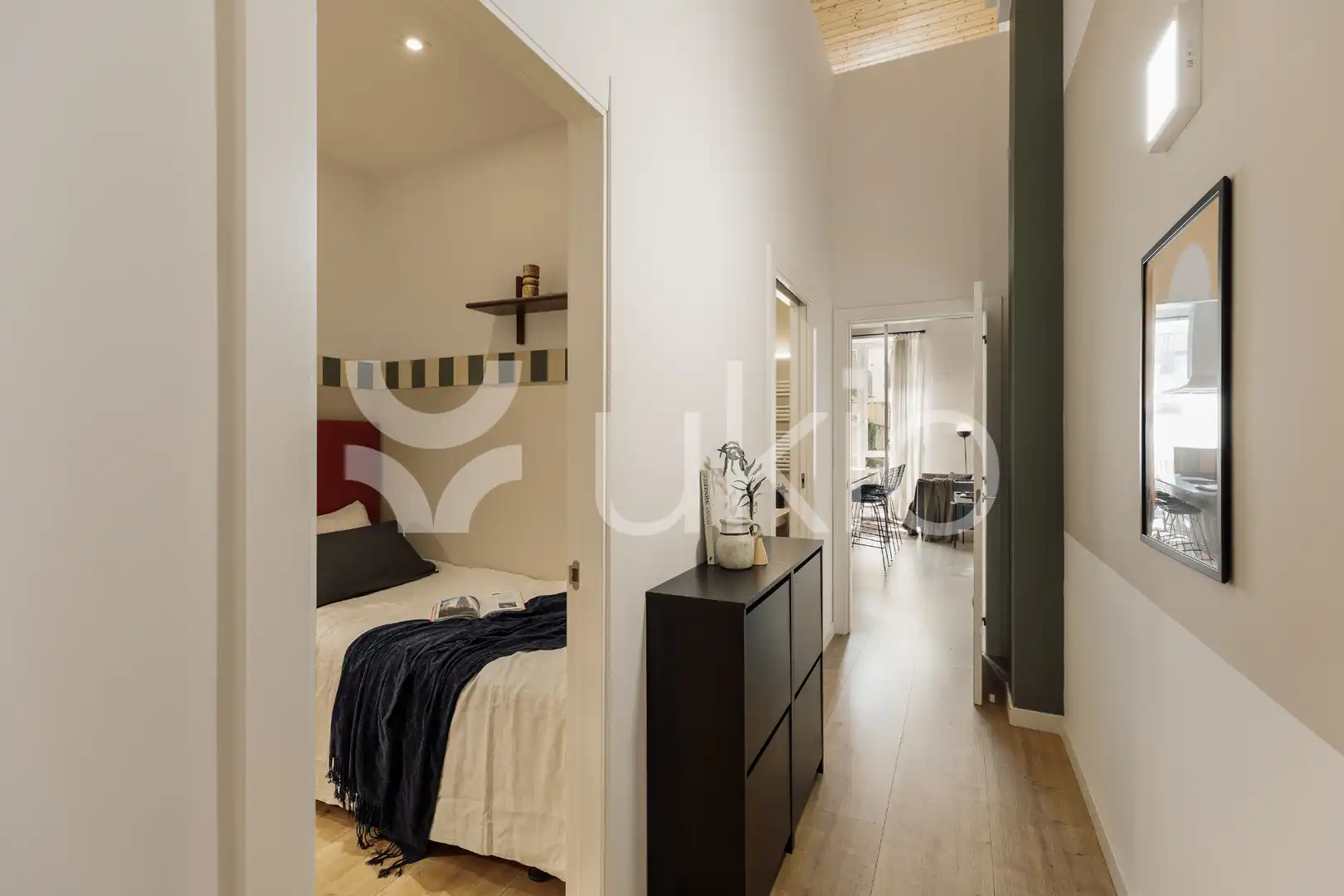 Bedroom of Apartments for rent in Barcelona  with Air Conditioner, Heating and Furnished