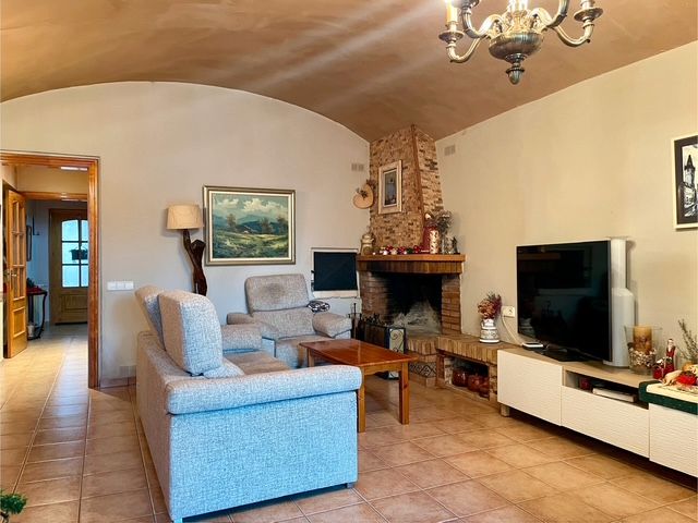 Living room of Single-family semi-detached for sale in Viladecavalls  with Terrace, Storage room and Oven