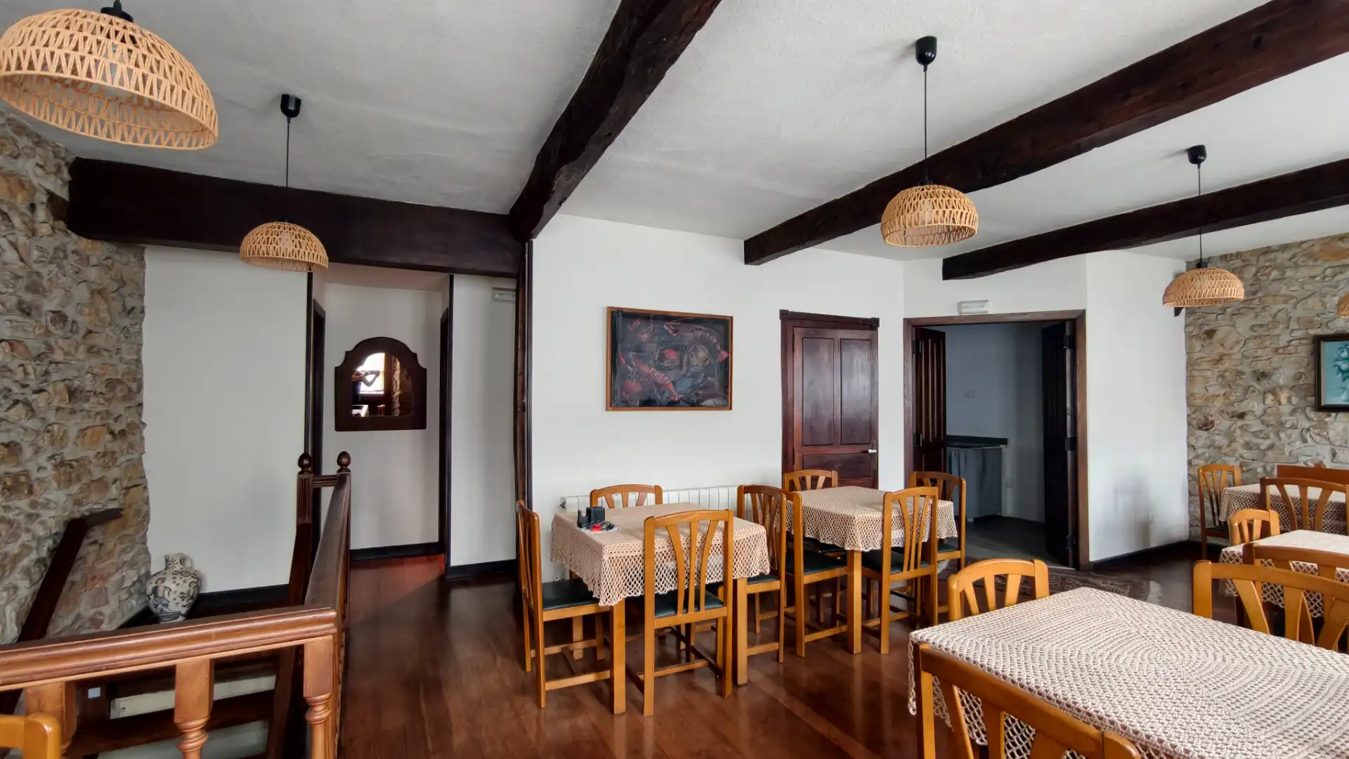 Dining room of Houses for sale in Avilés  with Parquet flooring and Balcony