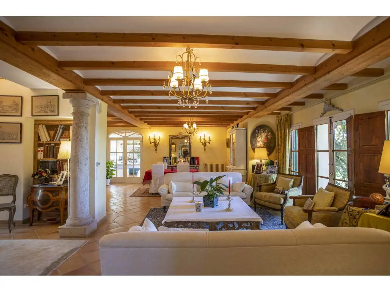 Sala de estar de Finca rústica en venta en Montuïri con Aire acondicionado, Calefacción y Jardín privado