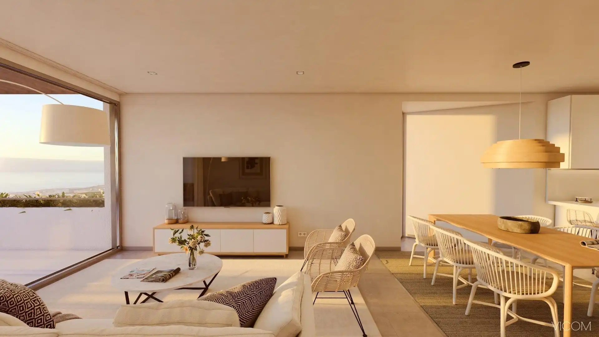 Wohnzimmer von Maisonette zum Verkauf in Guía de Isora mit Klimaanlage, Terrasse und Abstellraum