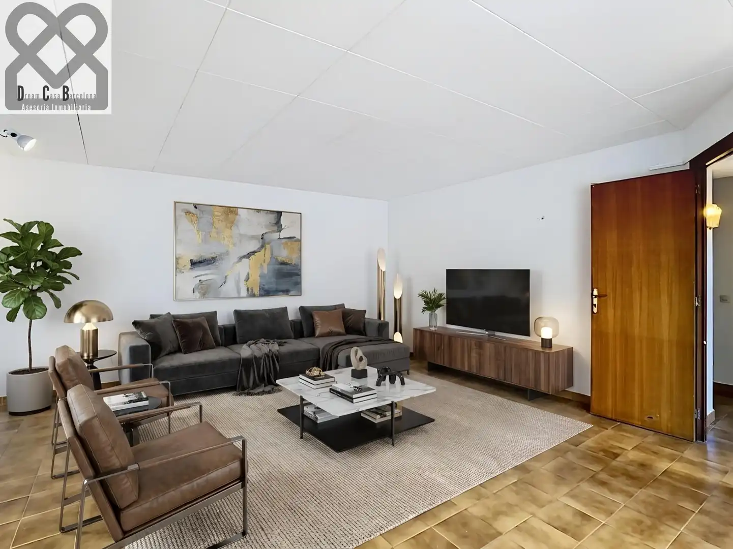 Sala de estar de Casa o chalet en venta en Corbera de Llobregat con Calefacción, Jardín privado y Terraza