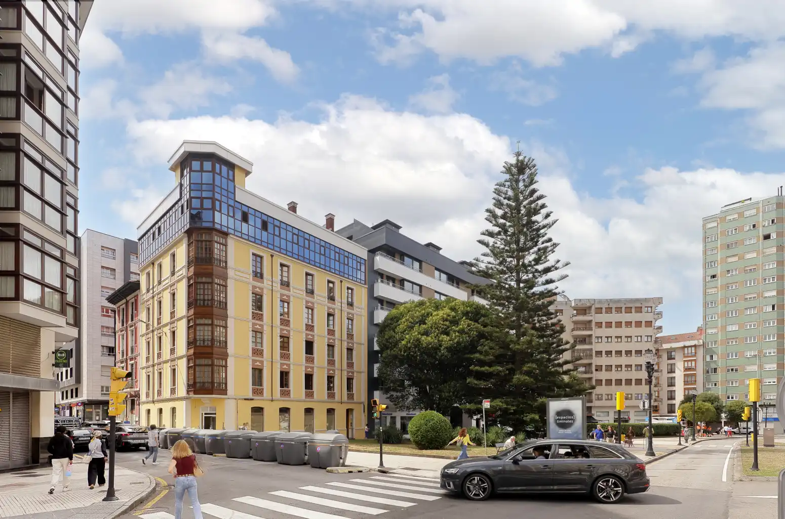 Vista exterior de Pis en venda en Gijón  amb Calefacció, Parquet i Traster