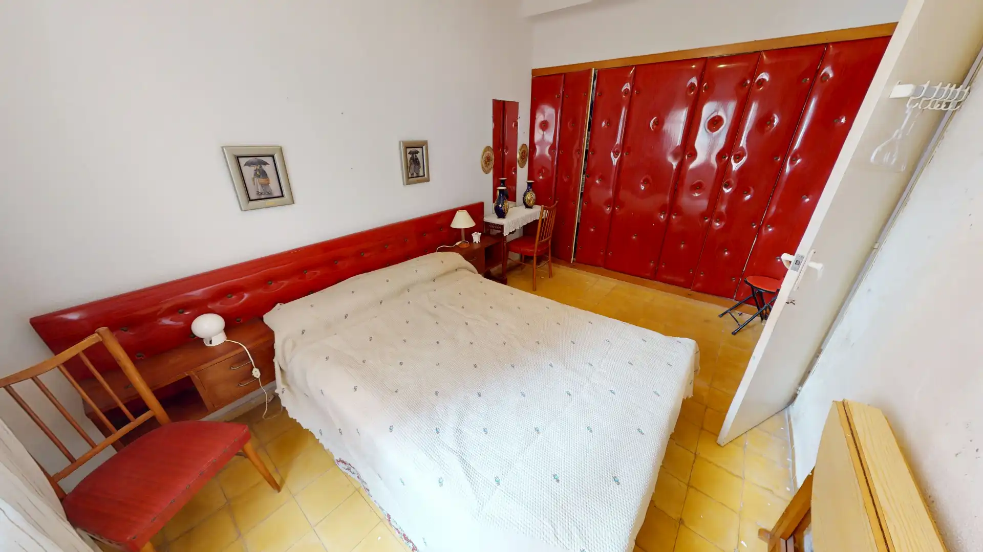 Schlafzimmer von Wohnung zum Verkauf in El Campello mit Möbliert, Ofen und Waschmaschine