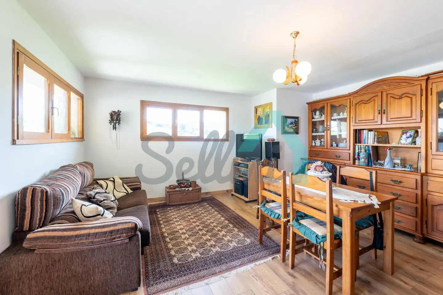 Living room of Houses for sale in Gijón   with Heating, Private garden and Terrace