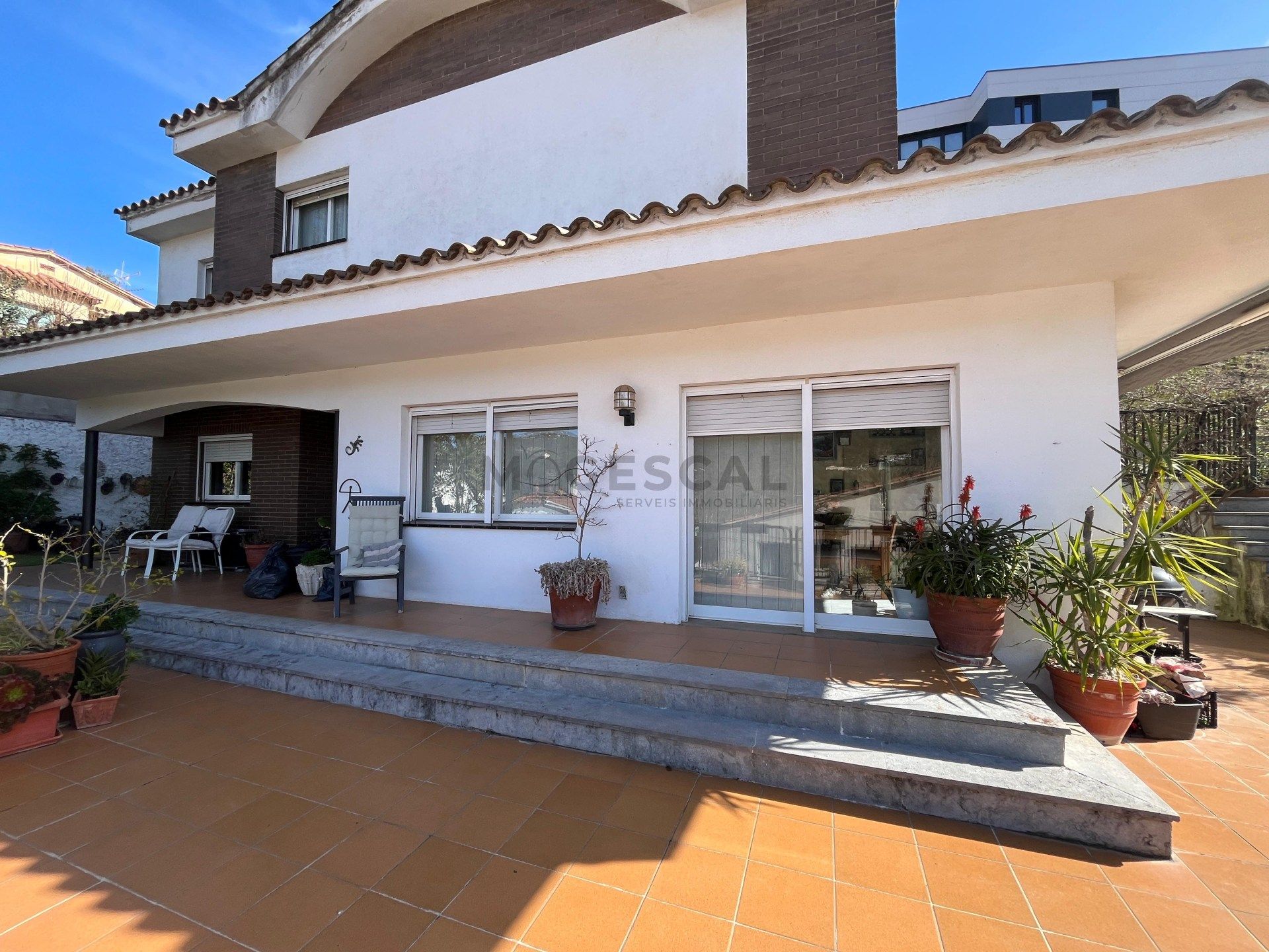 Vista exterior de Casa o xalet en venda en Caldes de Montbui amb Aire condicionat, Calefacció i Terrassa