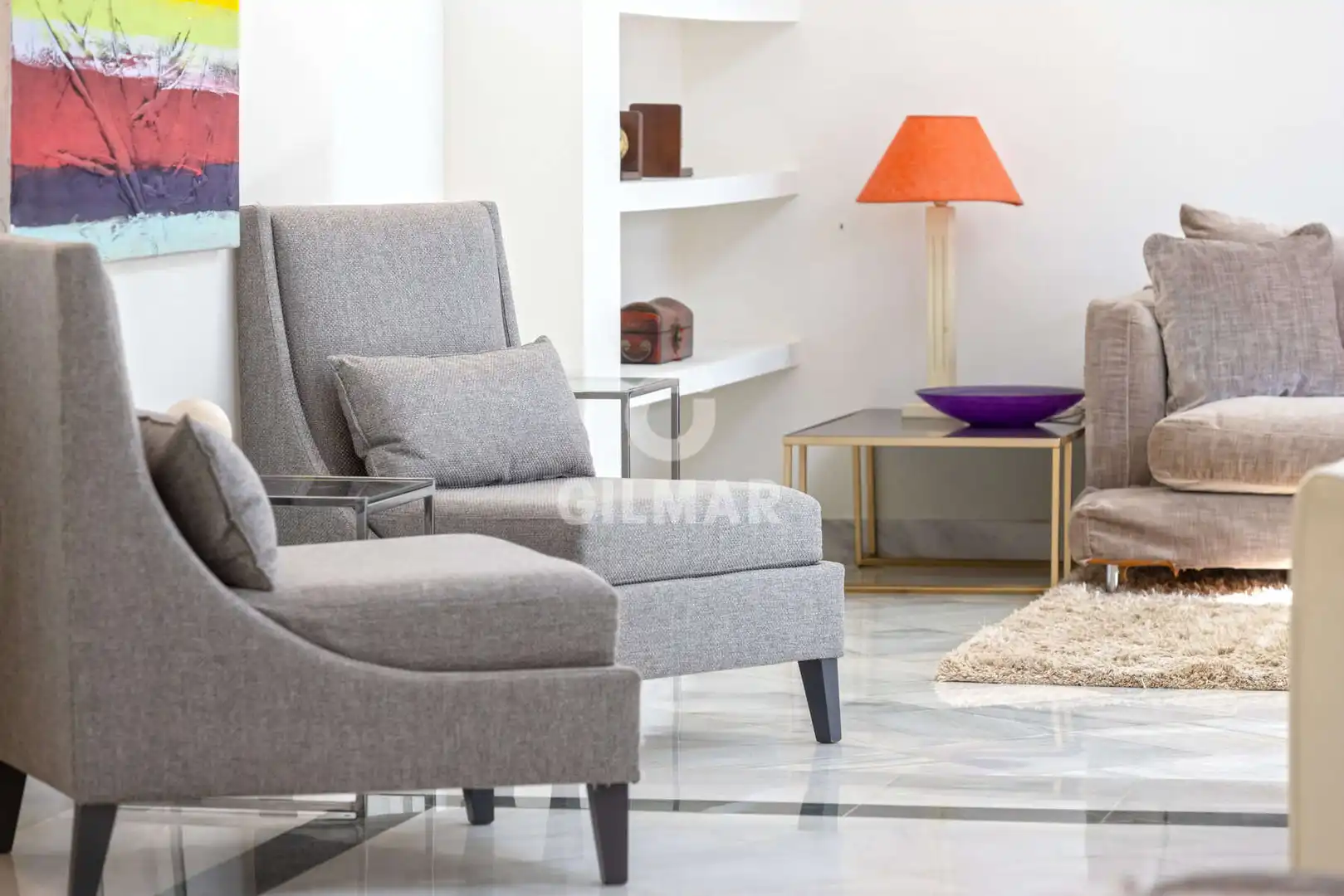 Sala de estar de Casa o chalet en venta en Estepona con Calefacción, Jardín privado y Piscina