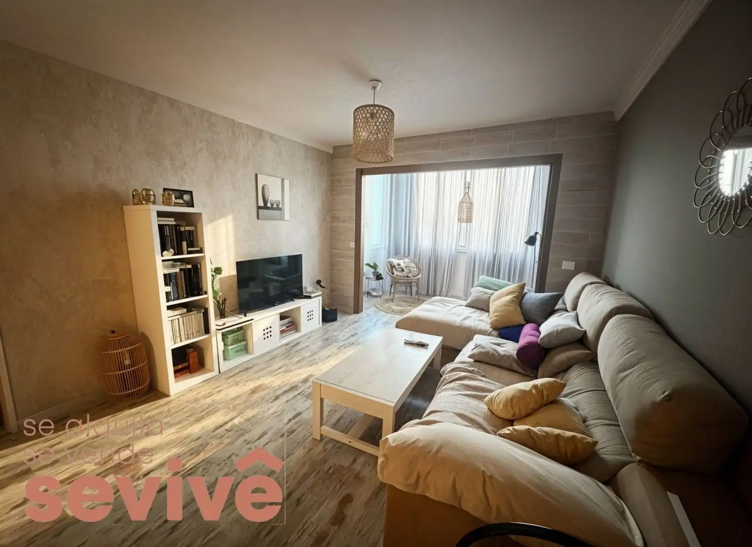 Sala de estar de Piso en venta en Granadilla de Abona con Terraza, Amueblado y Balcón