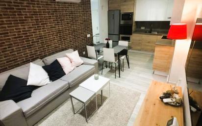 Living room of Flat for sale in  Cádiz Capital  with Air Conditioner, Furnished and Balcony