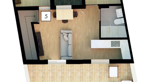 Foto 5 de Piso en venta en Av/ Madrid, Centro, Chipiona