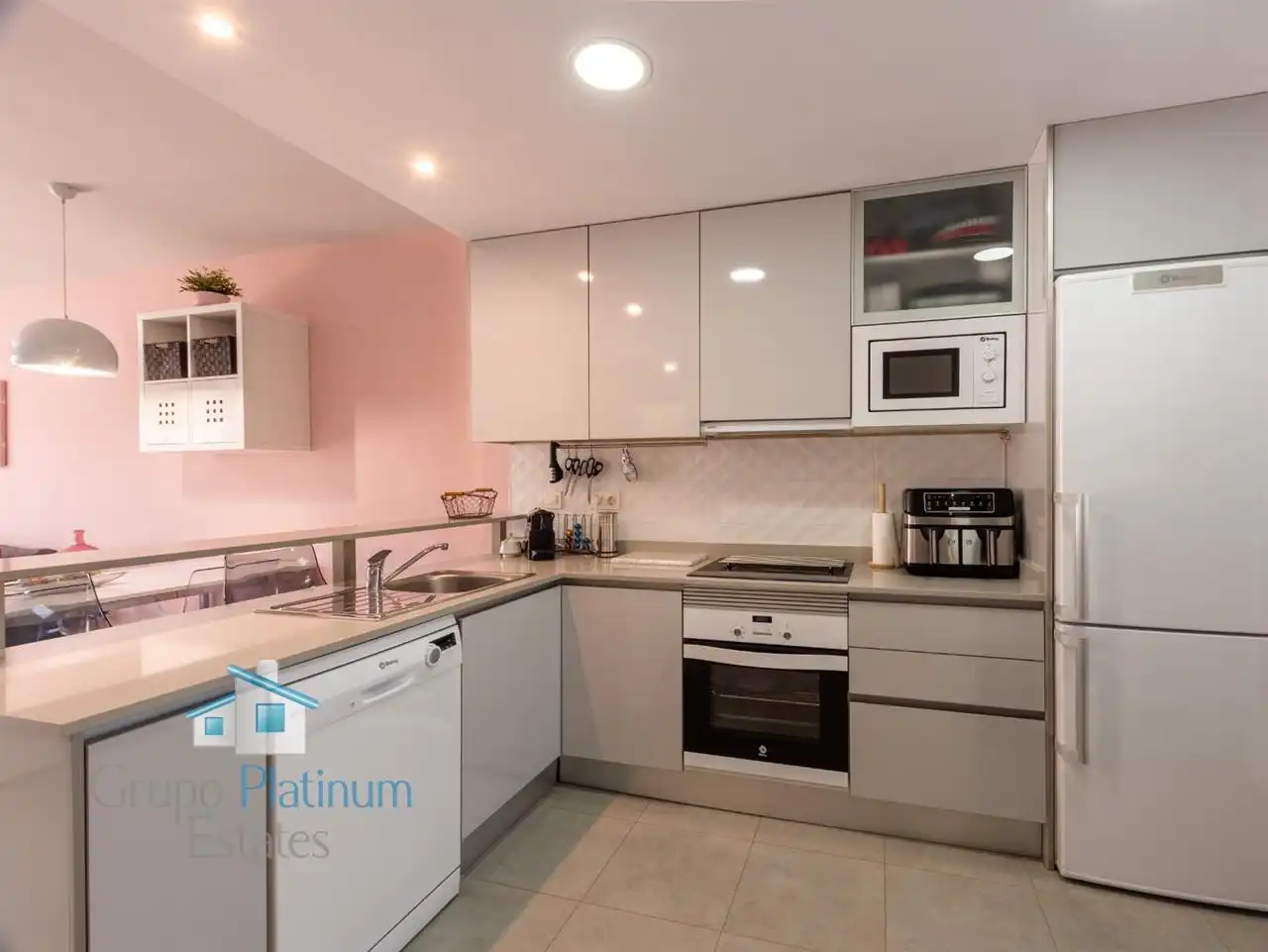 Cocina de Apartamento en venta en Pulpí con Aire acondicionado, Piscina y Amueblado
