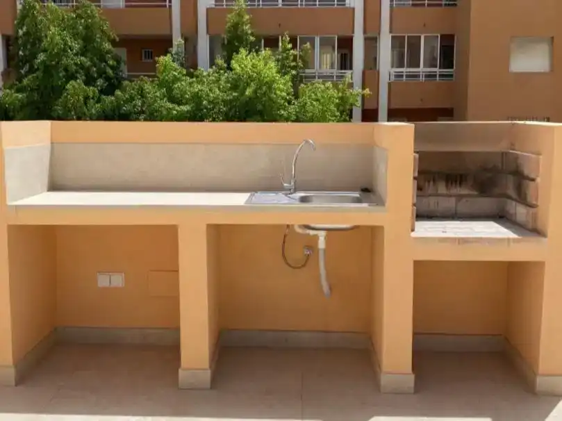 Terrace of Flat for sale in Benalmádena  with Air Conditioner and Swimming Pool