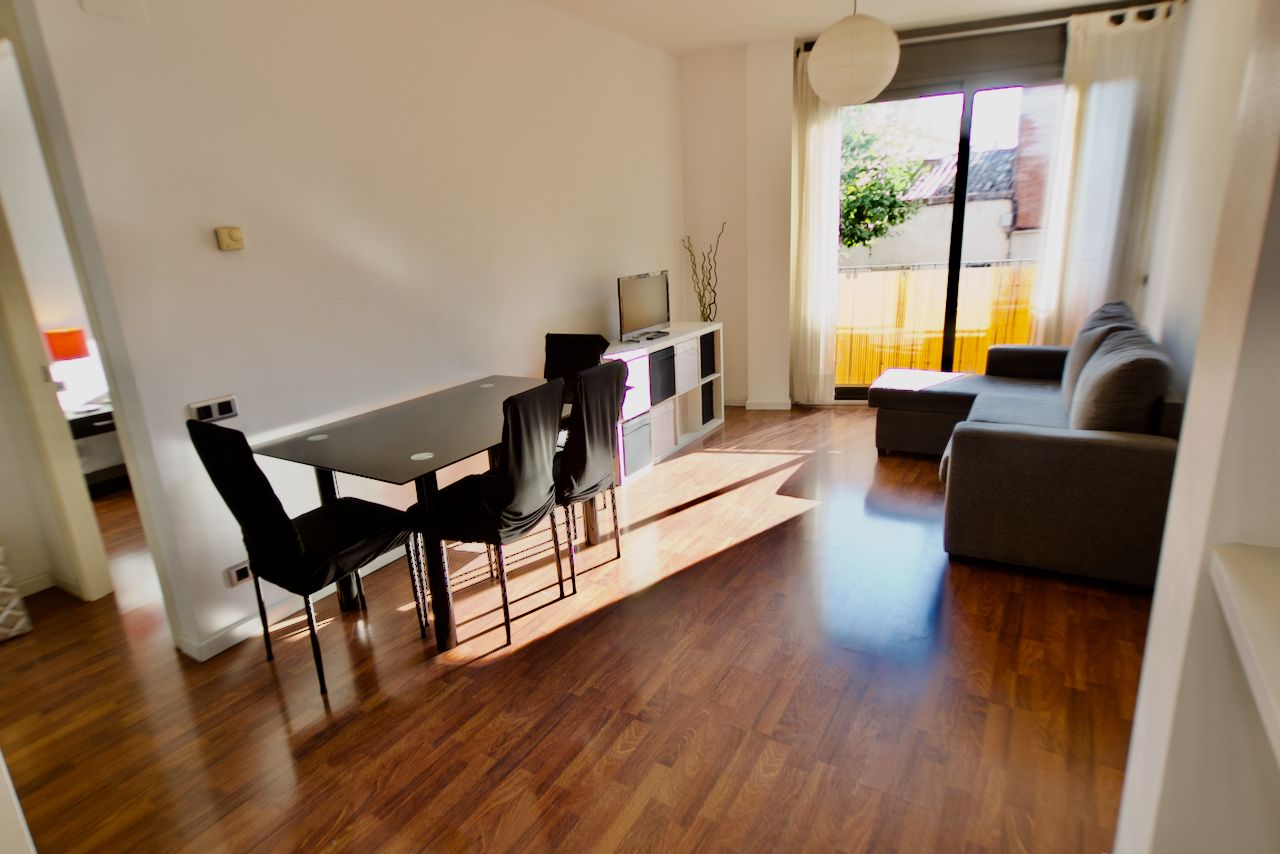Living room of Study to rent in Terrassa  with Heating, Parquet flooring and Furnished