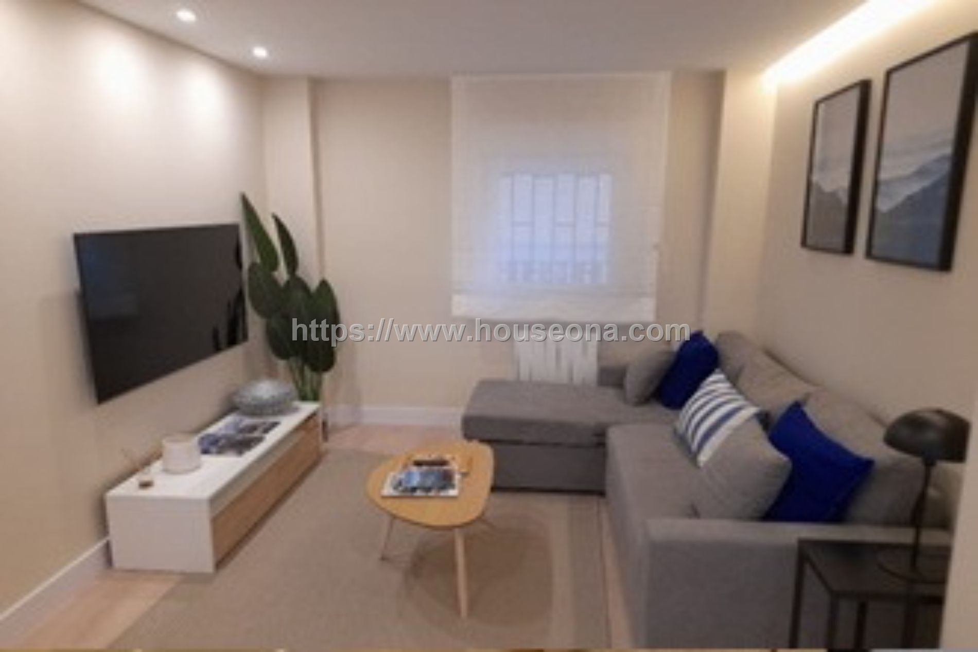 Sala de estar de Piso de alquiler en Bilbao  con Internet