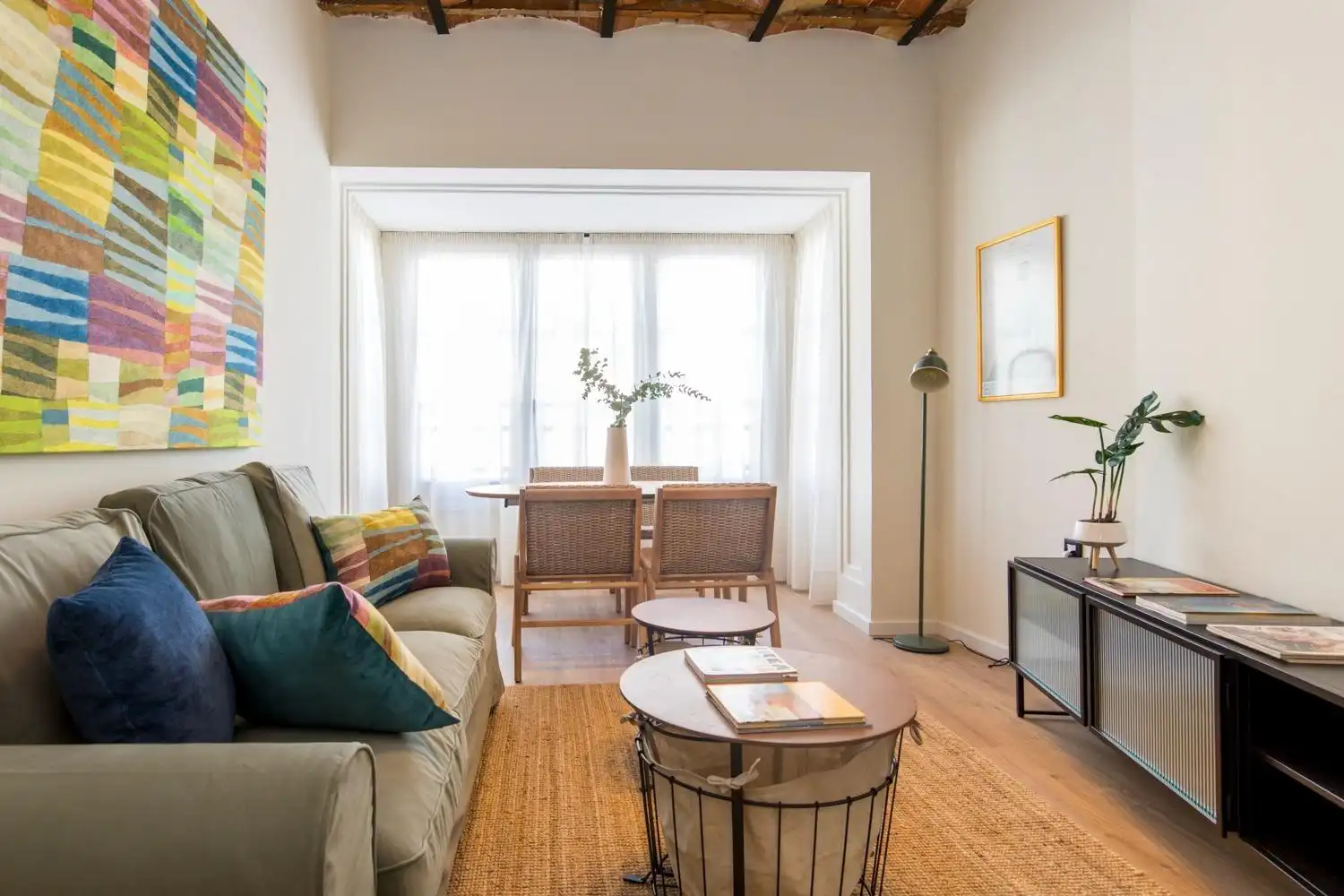 Sala de estar de Piso de alquiler en Zaragoza con Aire acondicionado, Calefacción y Parquet