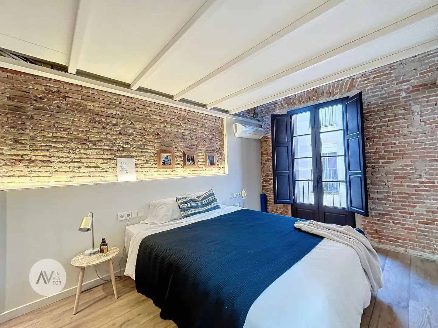 Schlafzimmer von Dachboden zum Verkauf in Barcelona mit Klimaanlage, Heizung und Terrasse