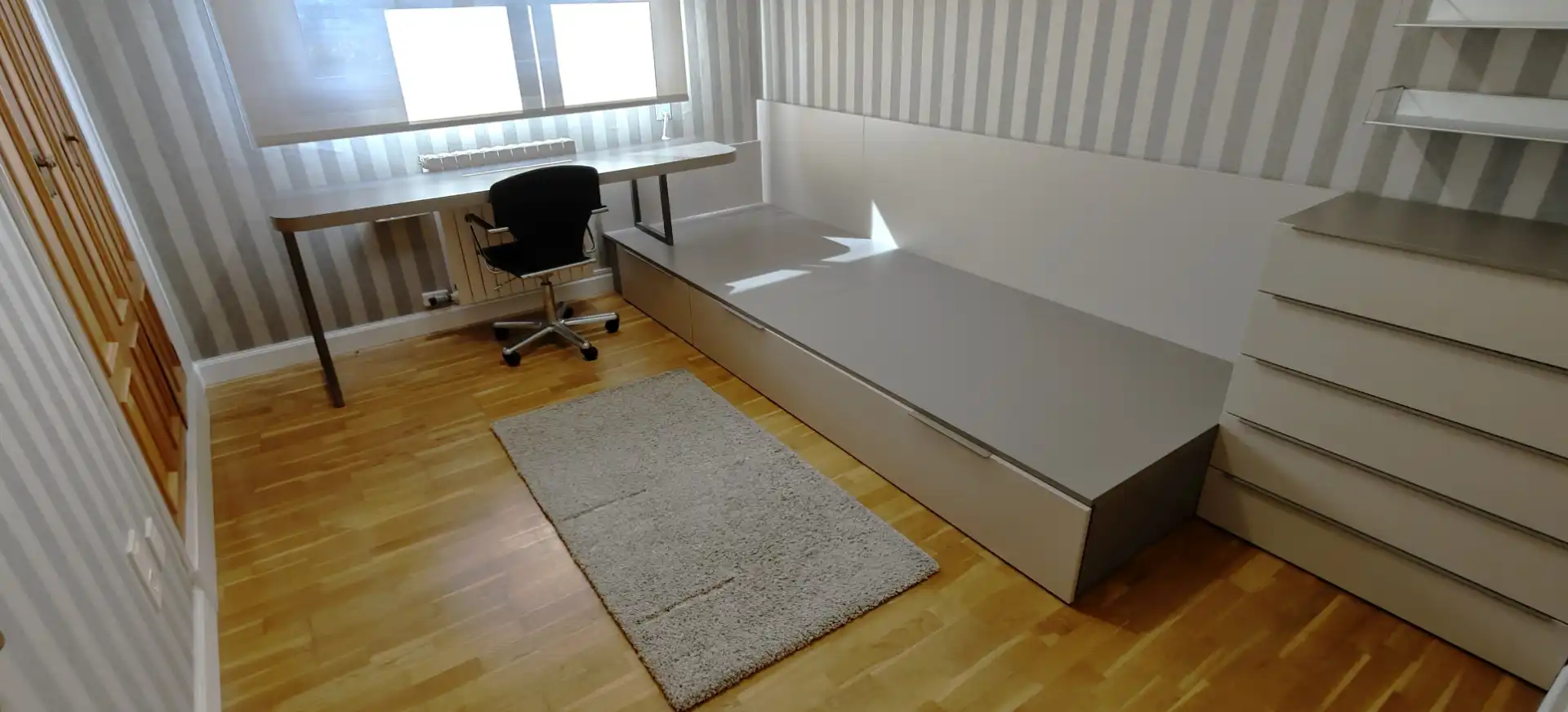 Bedroom of Attic for rent in Zaragoza  with Air Conditioner, Heating and Parquet flooring