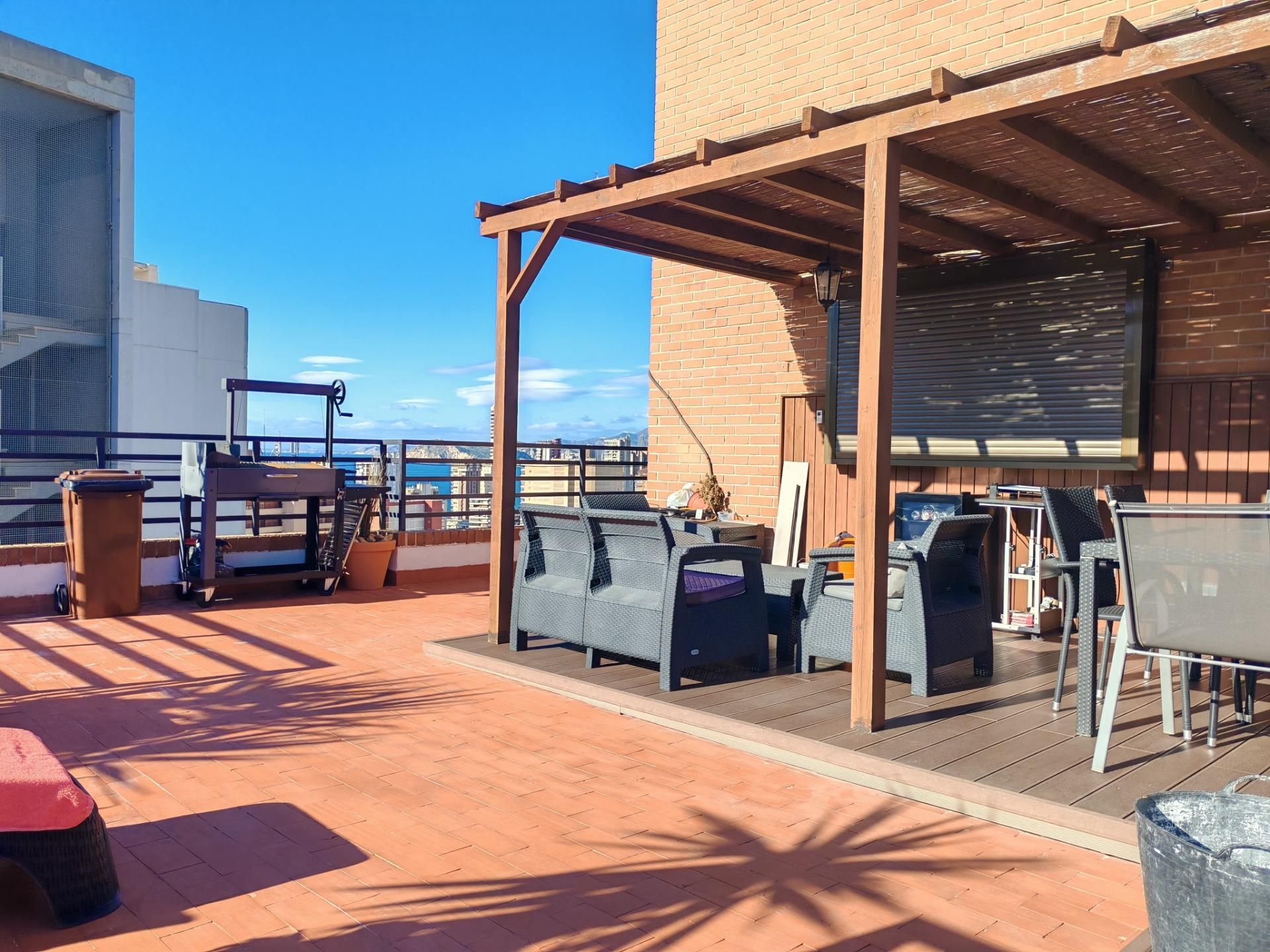 Terrace of Attic for sale in Benidorm  with Air Conditioner, Heating and Private garden