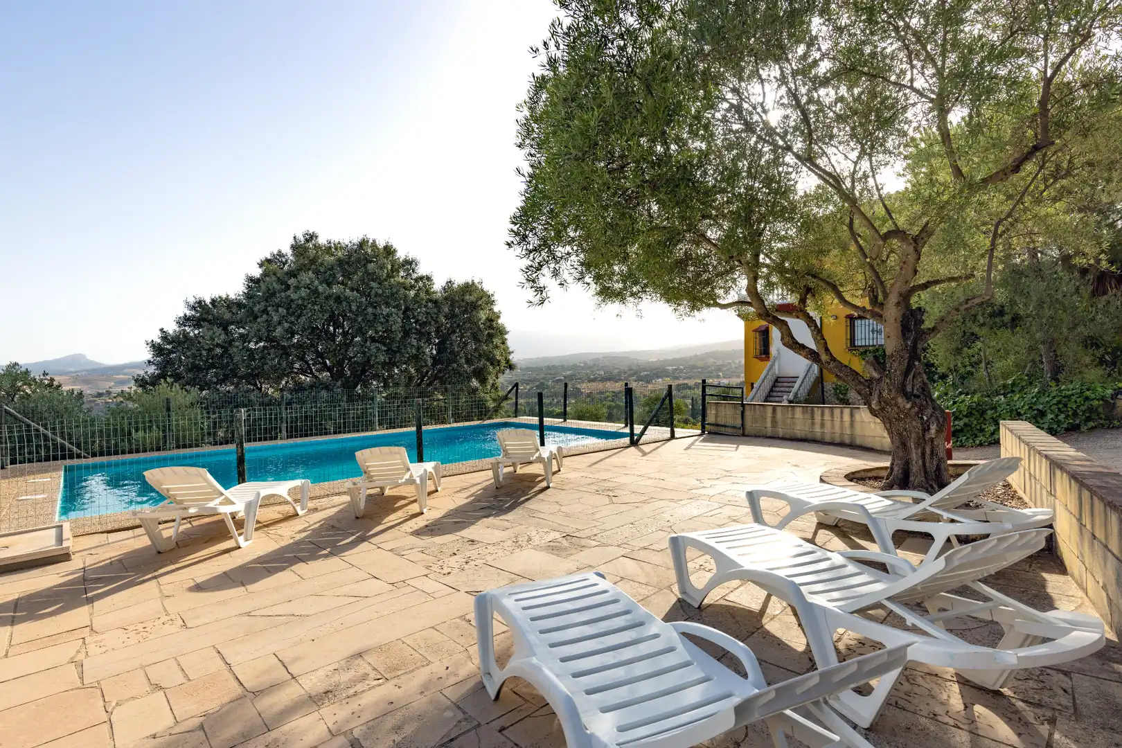 Terrace of Country homes for sale in Ronda  with Private garden, Terrace and Swimming Pool