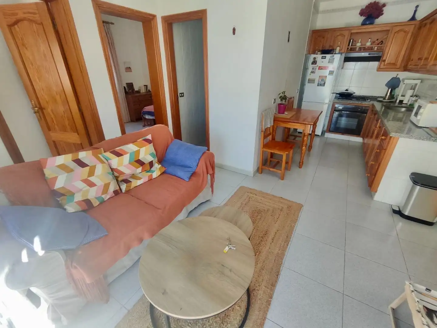 Sala d'estar de Pis de lloguer en Santiago del Teide amb Terrassa i Moblat