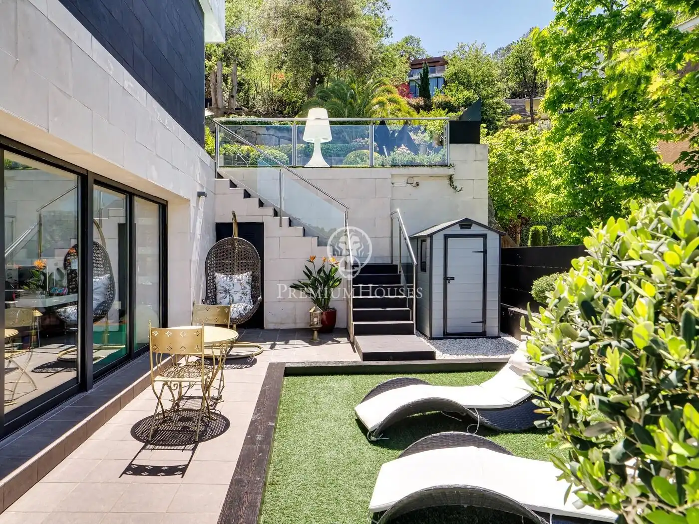 Terraza de Casa o chalet en venta en Barcelona con Aire acondicionado, Jardín privado y Terraza