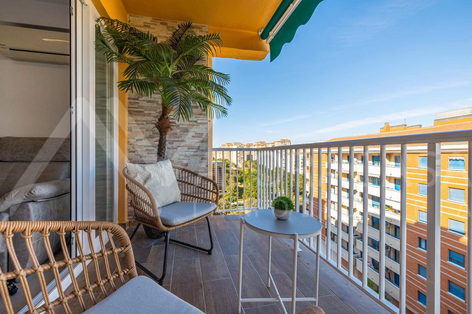 Balcony of Flat to rent in Málaga Capital  with Air Conditioner, Terrace and Furnished