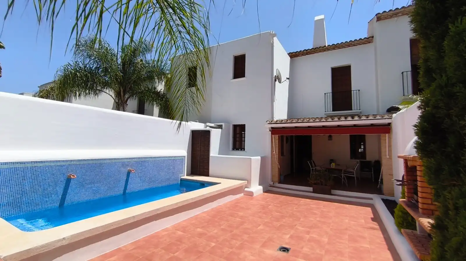 Exterior view of Detached homes for sale in Dénia  with Air Conditioner, Heating and Private garden