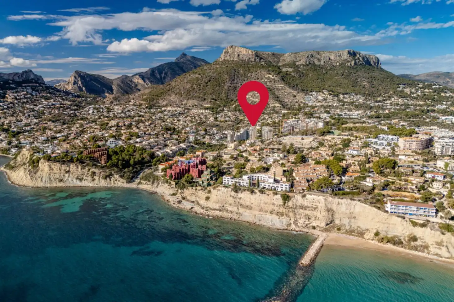 Vista exterior de Apartamento en venta en Calpe / Calp con Terraza y Amueblado