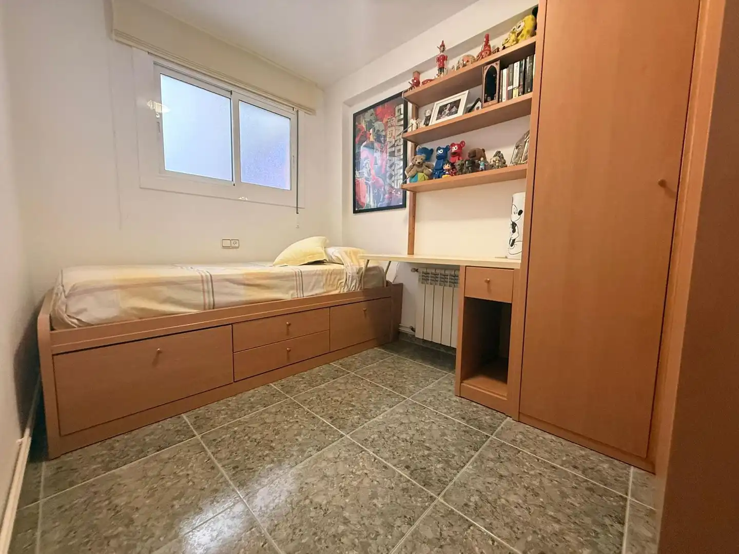 Schlafzimmer von Wohnung zum Verkauf in Cornellà de Llobregat mit Heizung und Balkon