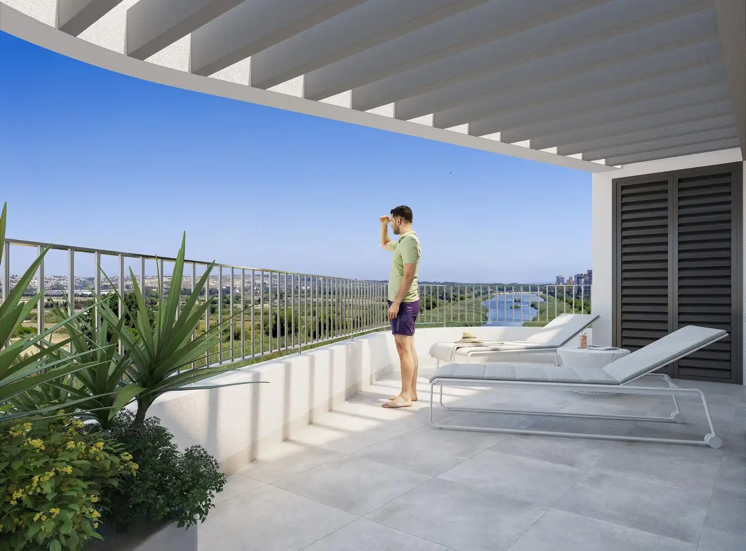 Penthouse mit Pool zum Verkauf in Puerto Deportivo