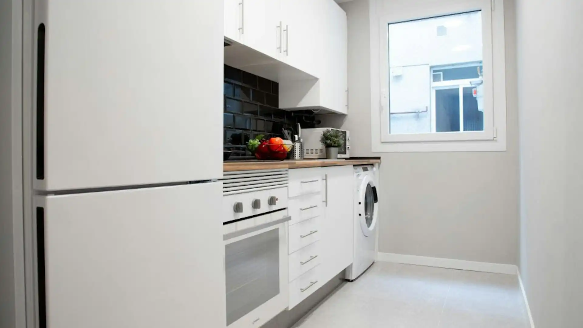 Küche von Wohnung zur Miete in Madrid mit Heizung, Möbliert und Waschmaschine