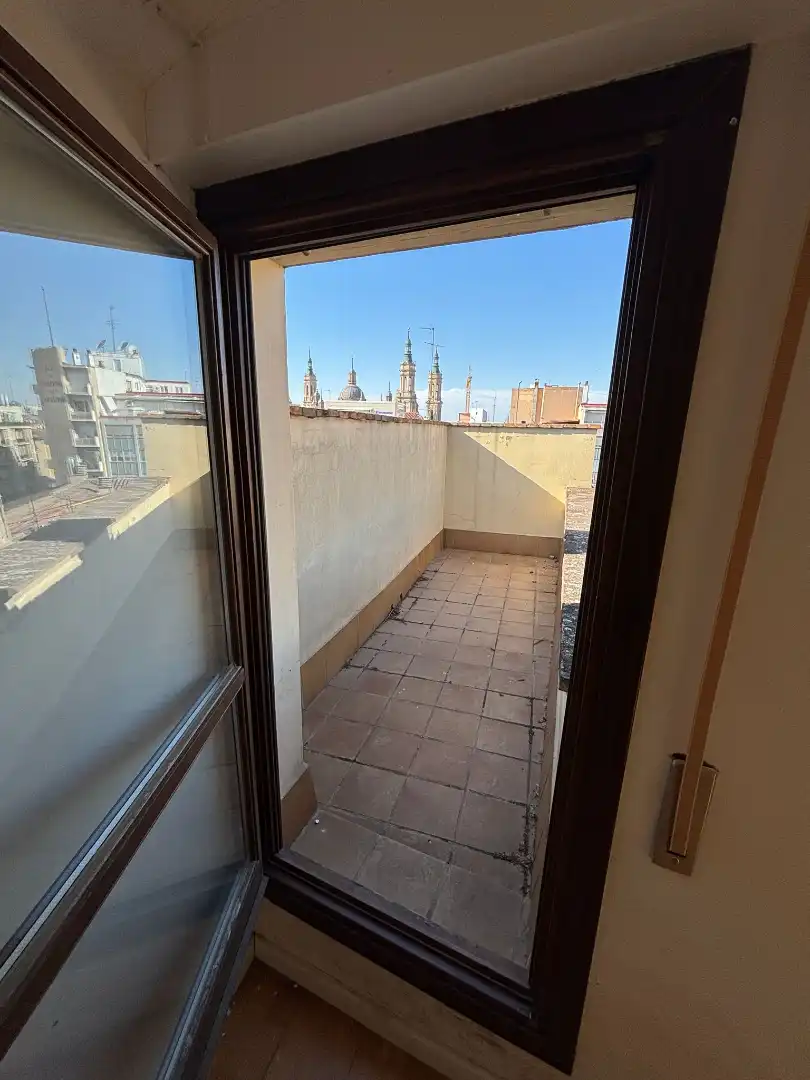 Terraza de Piso de alquiler en Zaragoza con Calefacción, Parquet y Terraza